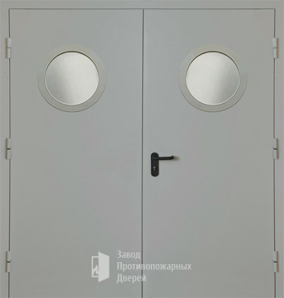 Фото двери «Двупольная с круглым стеклом EI-30» в Видному