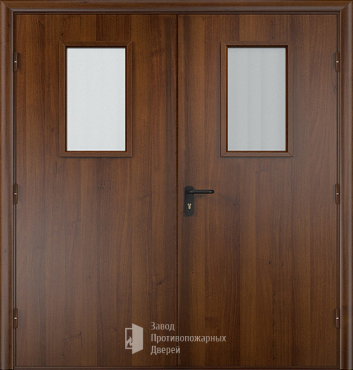 Фото двери «Двупольная МДФ со стеклом EI-30» в Видному