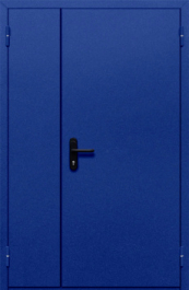 Фото двери «Полуторная глухая (синяя)» в Видному