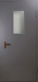 Фото двери «Техническая дверь №4 однопольная со стеклопакетом» в Видному