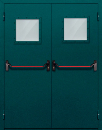 Фото двери «Двупольная со стеклом и антипаникой №56» в Видному